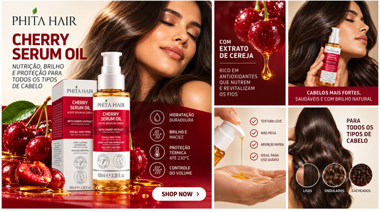 PHITA HAIR Cherry Serum Oil – 100ml / 3.38 fl. oz.